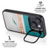 NFL Miami Dolphins White Striped iPhone 15 Kickstand Case